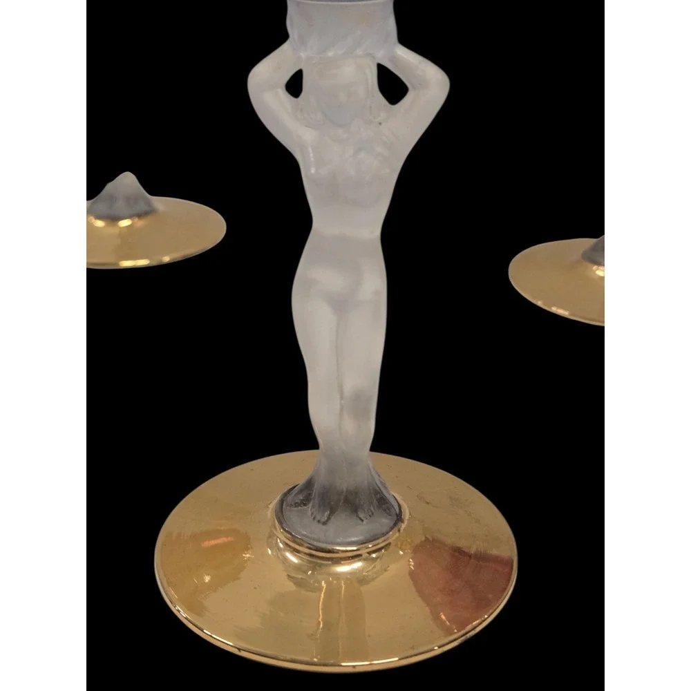 SET OF 5  BAYEL FRANCE PATTERN BACHANTE NUDE GLASSES